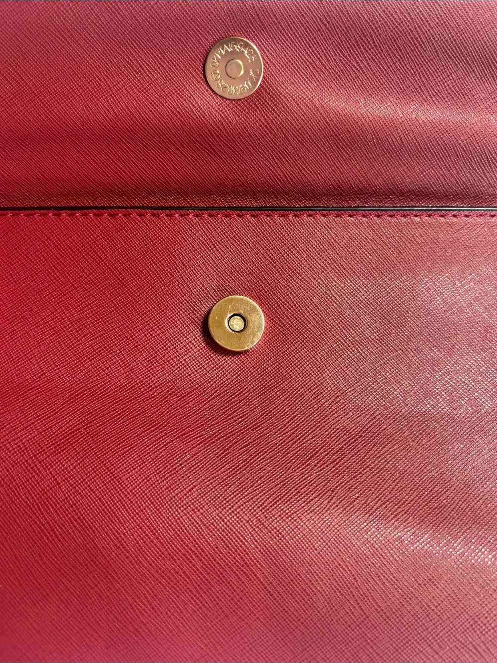 Elim & Paul Burgundy Textured Wristlet Clutch Wallet